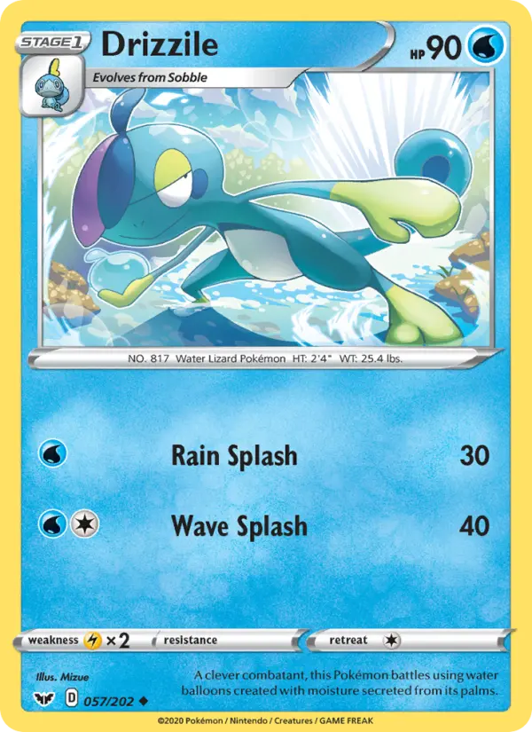Drizzile, Pokémon card