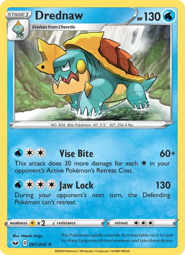 Drednaw, Pokémon card