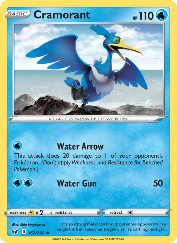 Cramorant, Pokémon card
