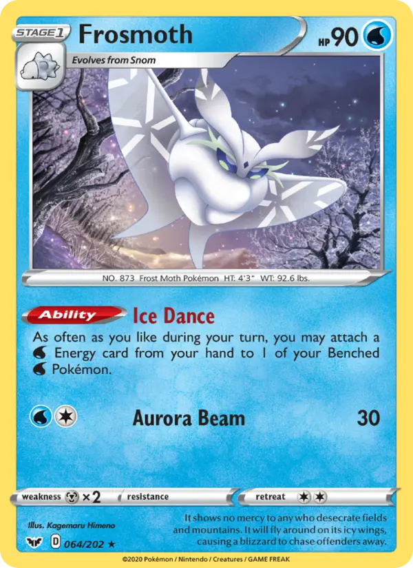 Frosmoth, Pokémon card