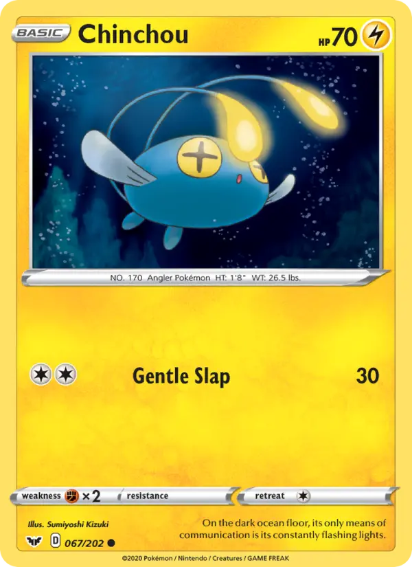 Chinchou, Pokémon card