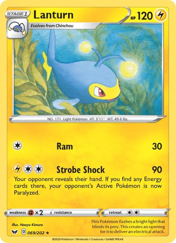 Lanturn, Pokémon card
