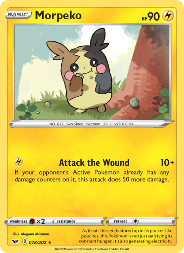 Morpeko, Pokémon card
