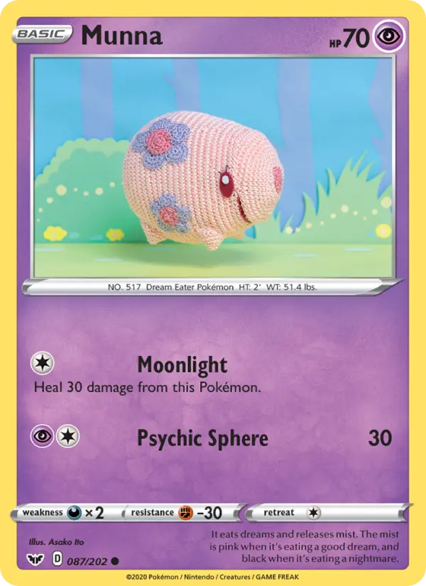 Munna, Pokémon card
