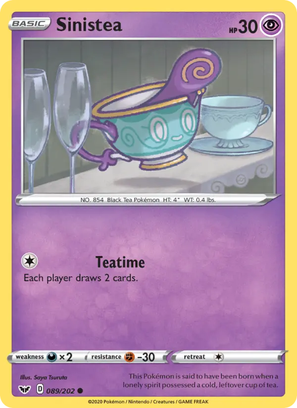 Sinistea, Pokémon card