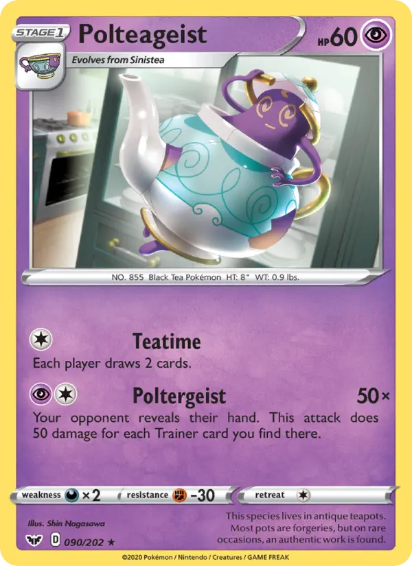 Polteageist, Pokémon card