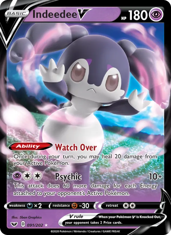 Indeedee V, Pokémon card
