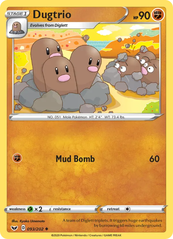 Dugtrio, Pokémon card