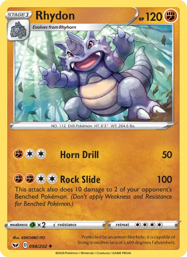 Rhydon, Pokémon card