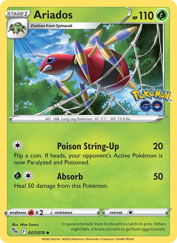 Ariados, Pokémon card