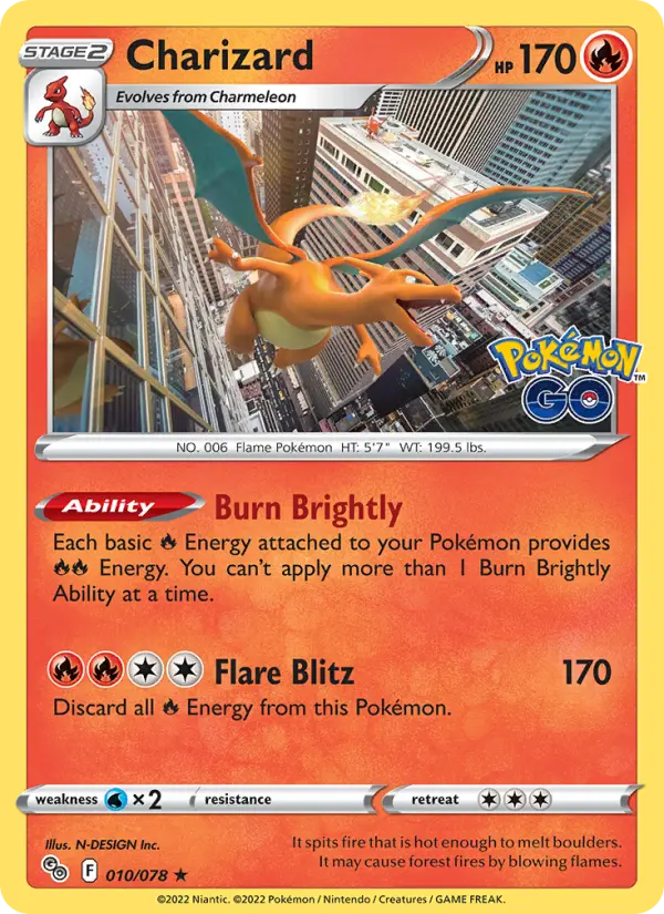 Charizard, Pokémon card