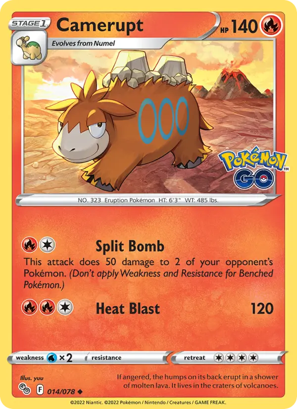 Camerupt, Pokémon card