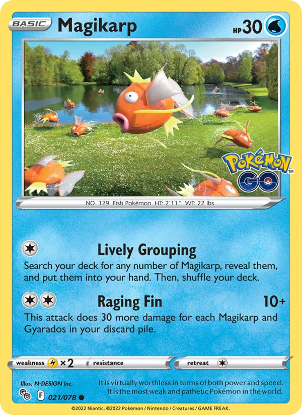 Magikarp, Pokémon card