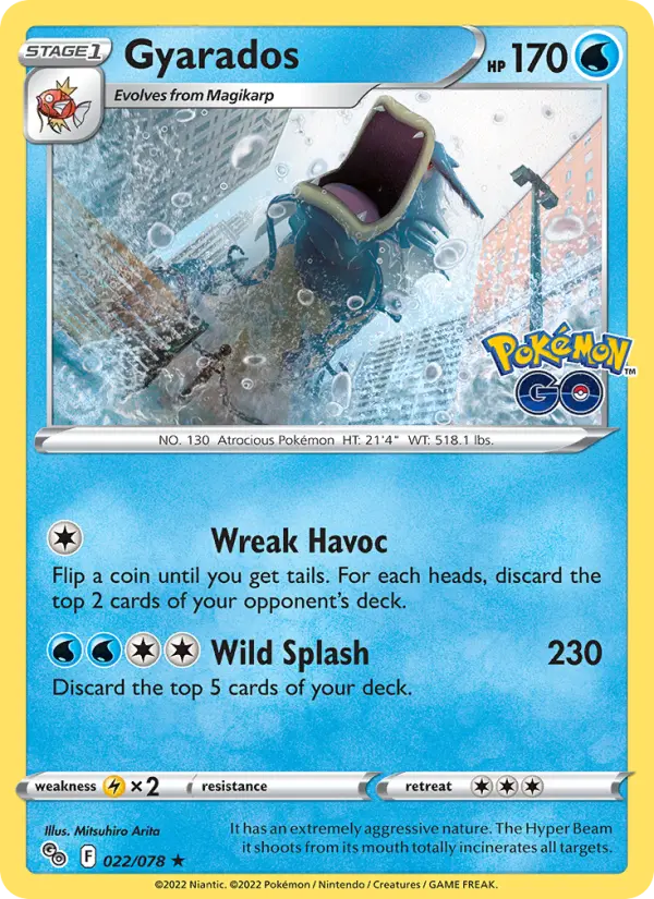 Gyarados, Pokémon card