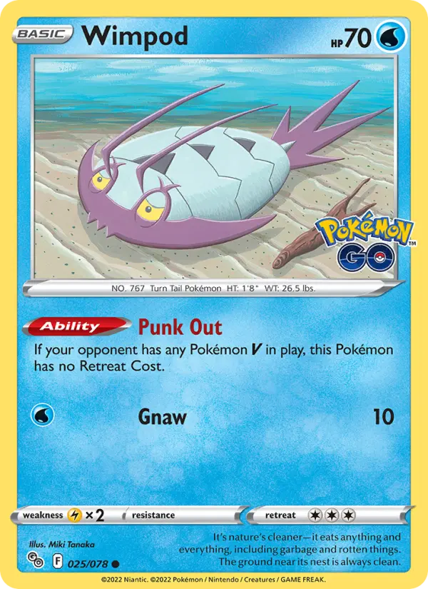 Wimpod, Pokémon card