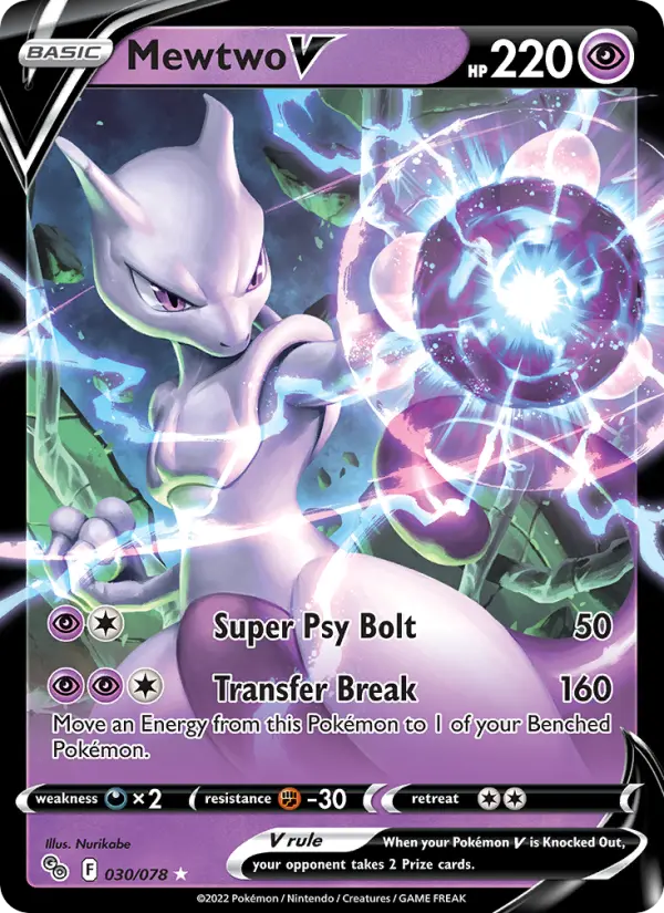 Mewtwo V, Pokémon card