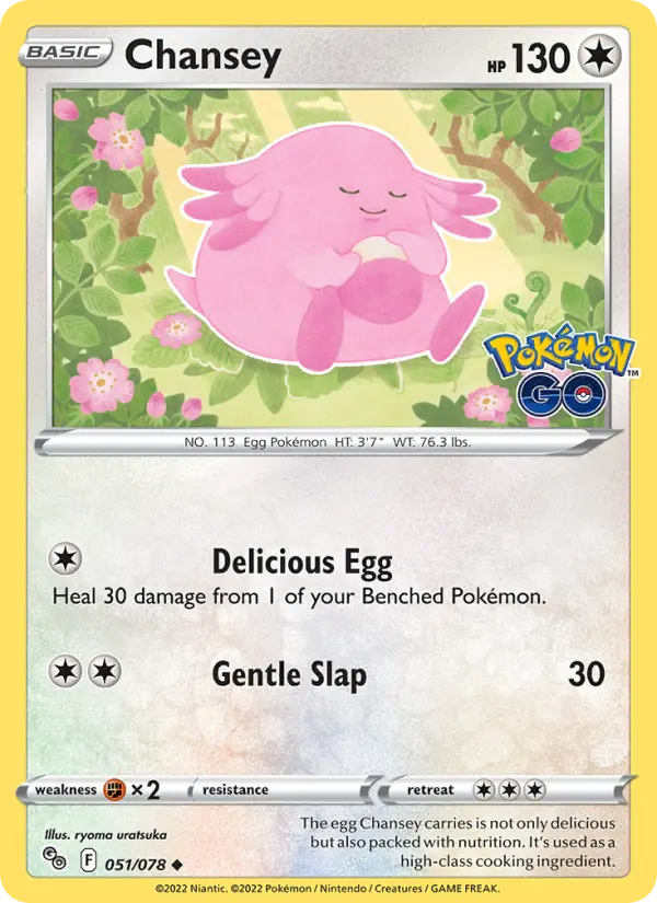 Chansey, Pokémon card