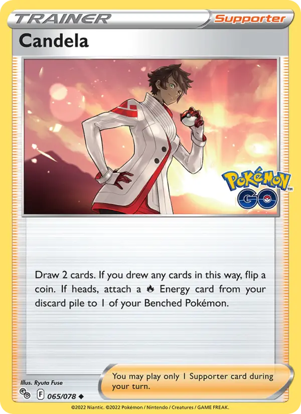 Candela, Pokémon card