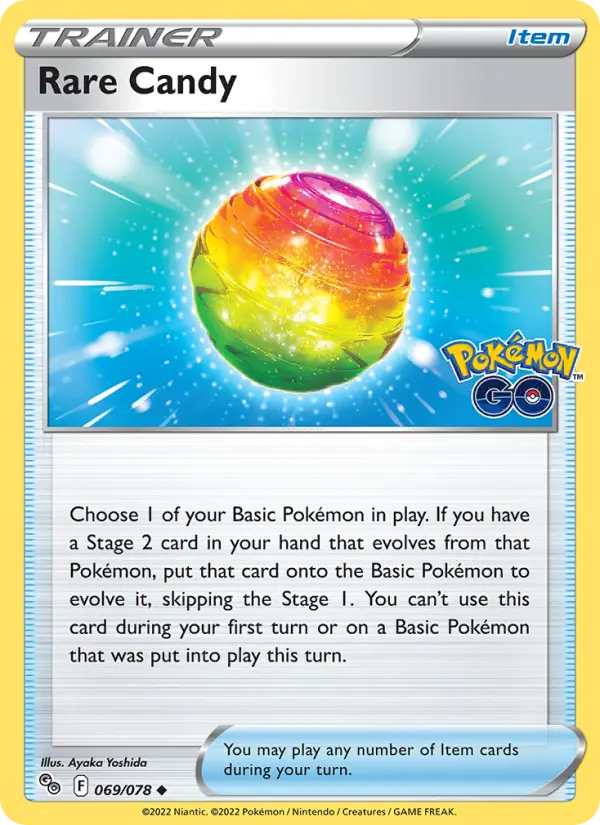 Rare Candy, Pokémon card