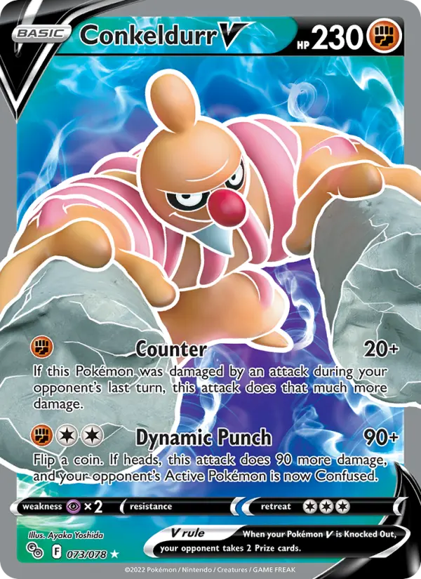 Conkeldurr V, Pokémon card