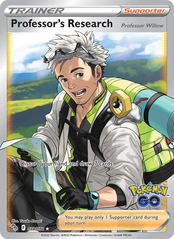 Professor's Research, Pokémon card