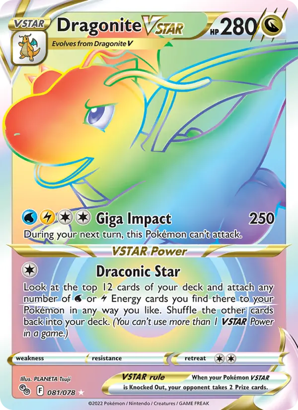 Dragonite VSTAR, Pokémon card