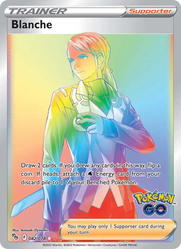 Blanche, Pokémon card