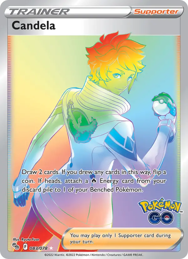 Candela, Pokémon card