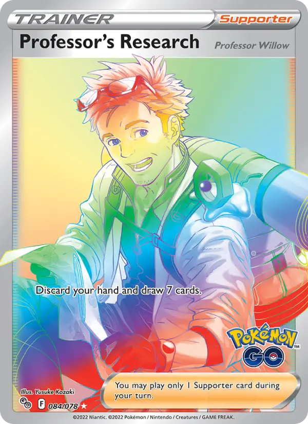 Professor's Research, Pokémon card