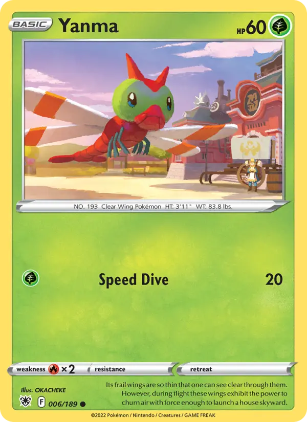 Yanma, Pokémon card
