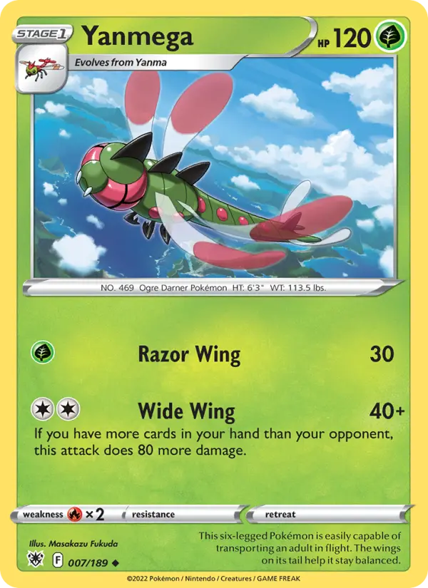 Yanmega, Pokémon card