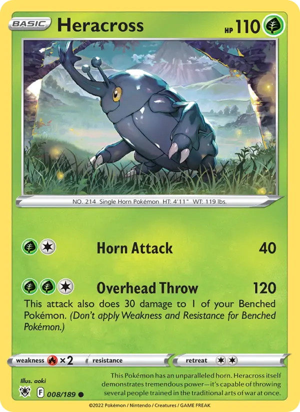 Heracross, Pokémon card