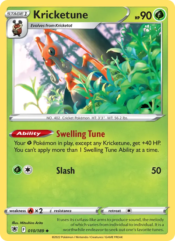 Kricketune, Pokémon card
