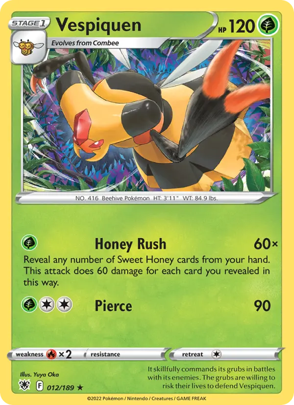 Vespiquen, Pokémon card