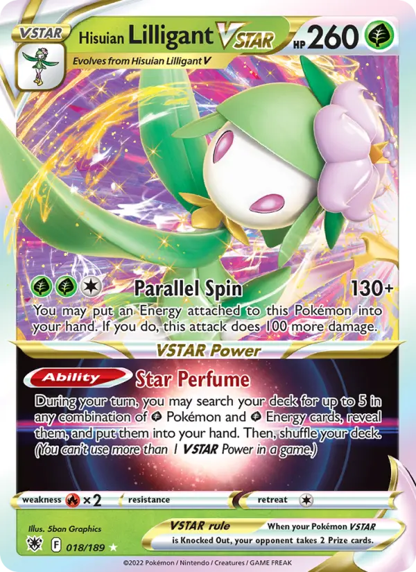 Hisuian Lilligant VSTAR, Pokémon card