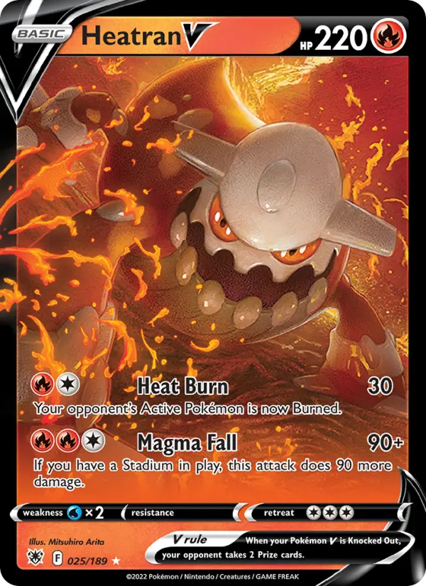 Heatran V, Pokémon card