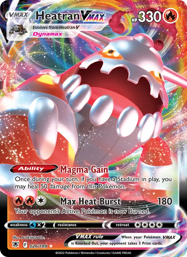 Heatran VMAX, Pokémon card