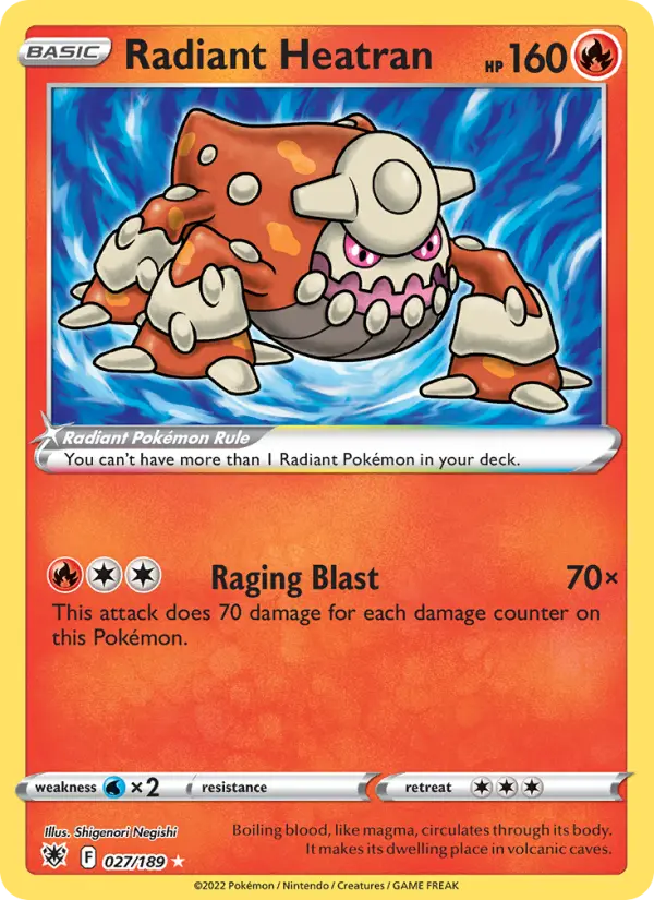 Radiant Heatran, Pokémon card