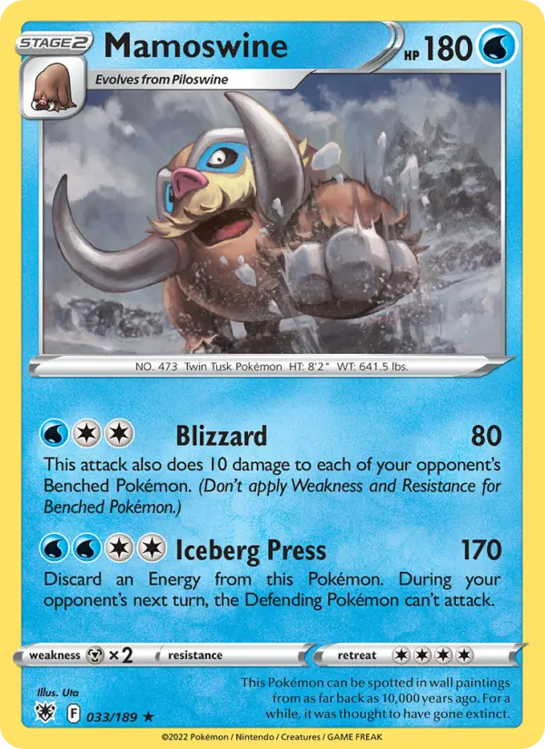 Mamoswine, Pokémon card