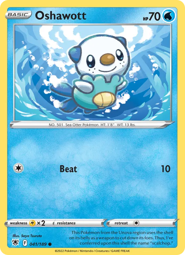Oshawott, Pokémon card