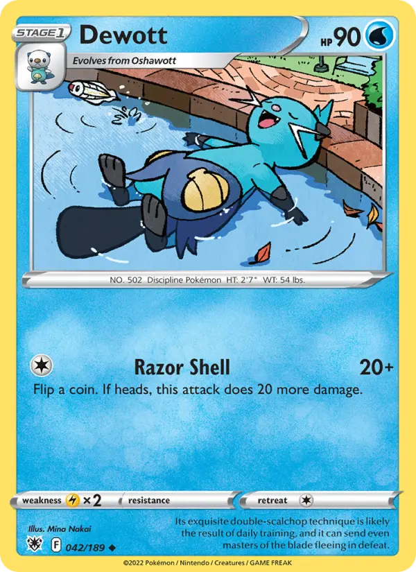 Dewott, Pokémon card