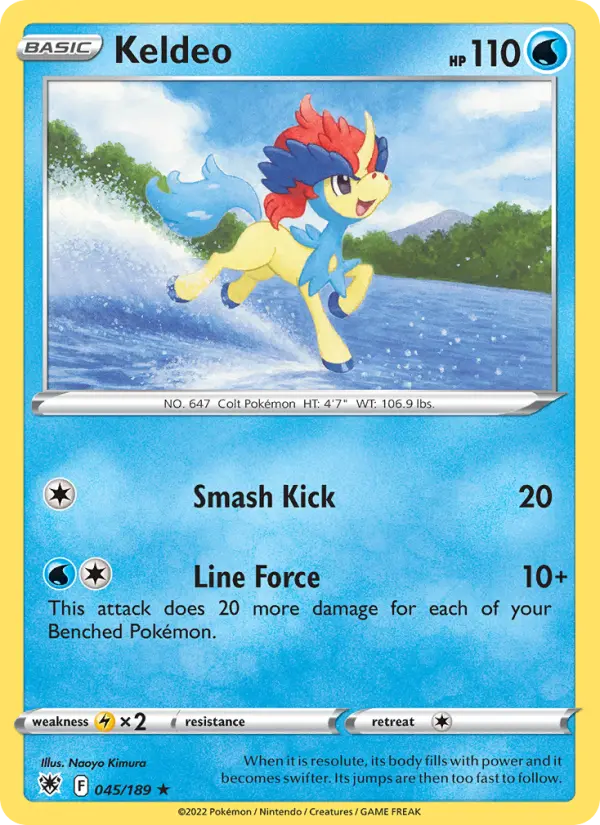 Keldeo, Pokémon card