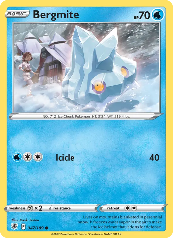 Bergmite, Pokémon card