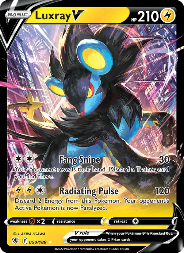 Luxray V, Pokémon card