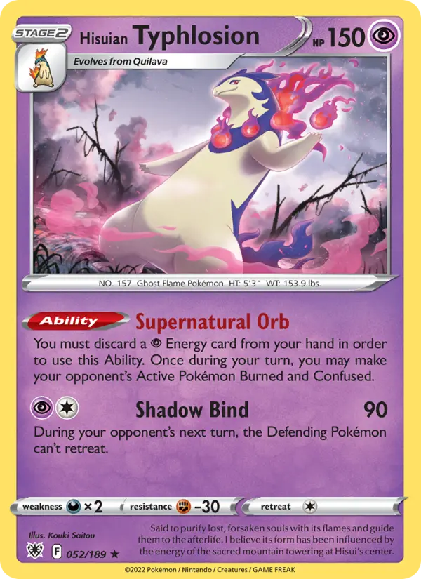 Hisuian Typhlosion, Pokémon card