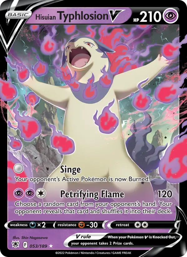 Hisuian Typhlosion V, Pokémon card