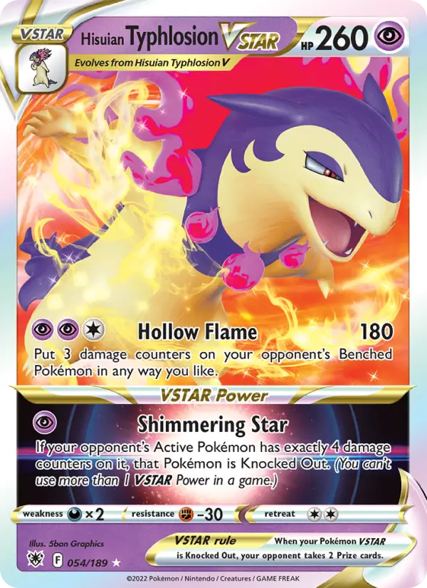 Hisuian Typhlosion VSTAR, Pokémon card