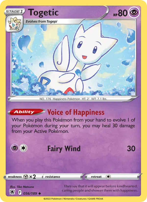 Togetic, Pokémon card