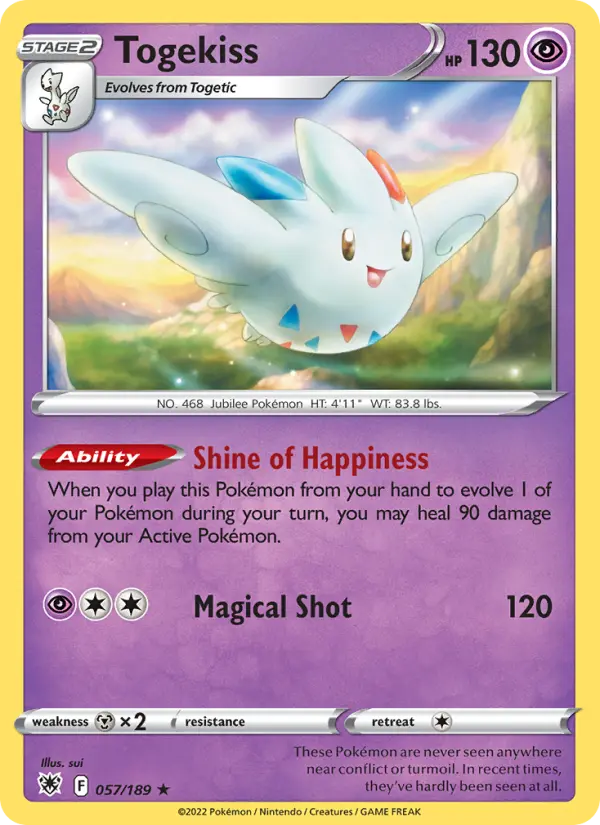 Togekiss, Pokémon card