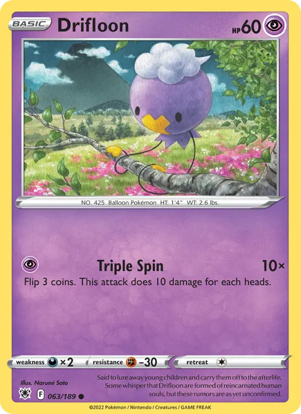 Drifloon, Pokémon card